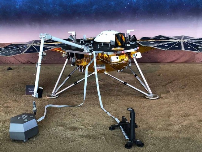 The landing of the InSight probe on Mars is still here