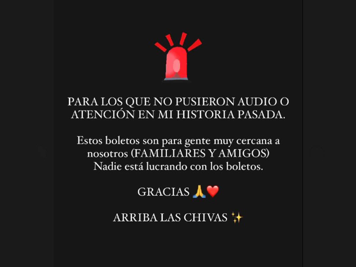 Chivas-América: Esposa del 'Pollo' Briseño descarta lucrar con boletos