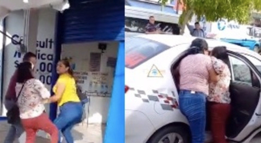 Pelea entre dos mujeres golpeadas por un hombre en Villahermosa